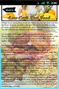 Lastest Low Carb Fast Food APK for Android
