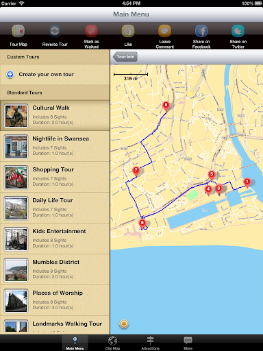 【免費旅遊App】Swansea Map and Walks-APP點子