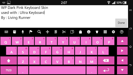 【免費個人化App】WP Dark Pink Keyboard Skin-APP點子