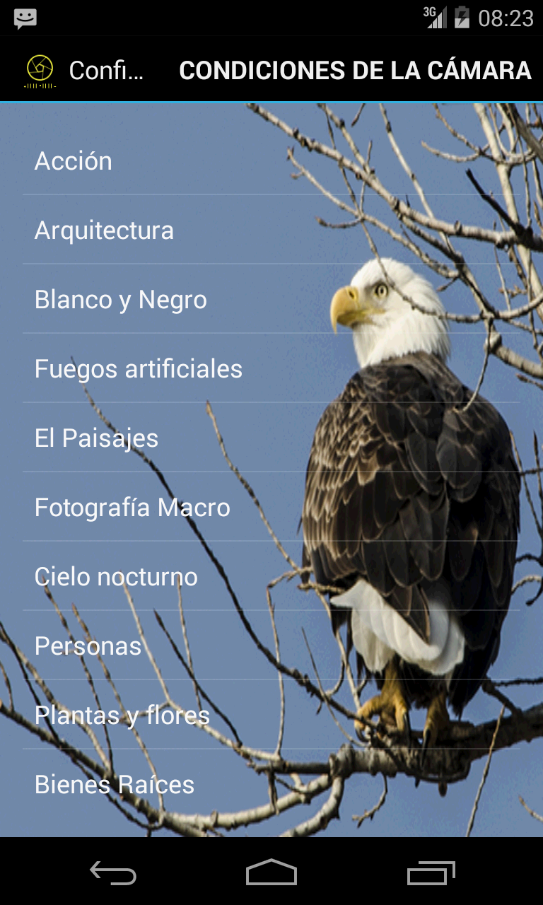Android application Photo Setup screenshort