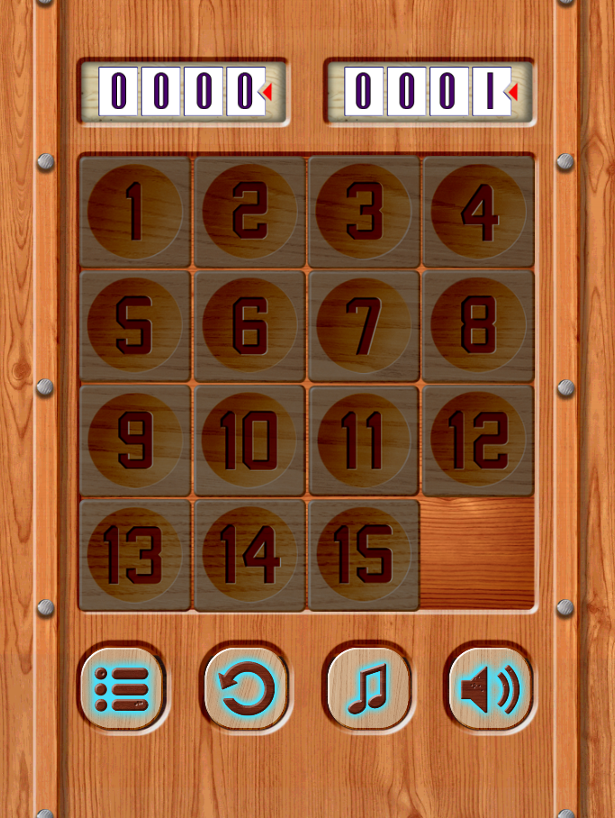 15 puzzle Screen 3