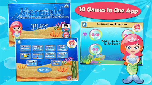 Mermaid Princess Grade 3 Games