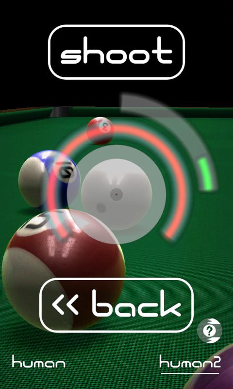 Android application fooBillard screenshort