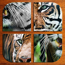 Animal jigsaw puzzles mobile app icon