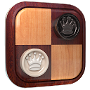 Checkers online free draughts mobile app icon