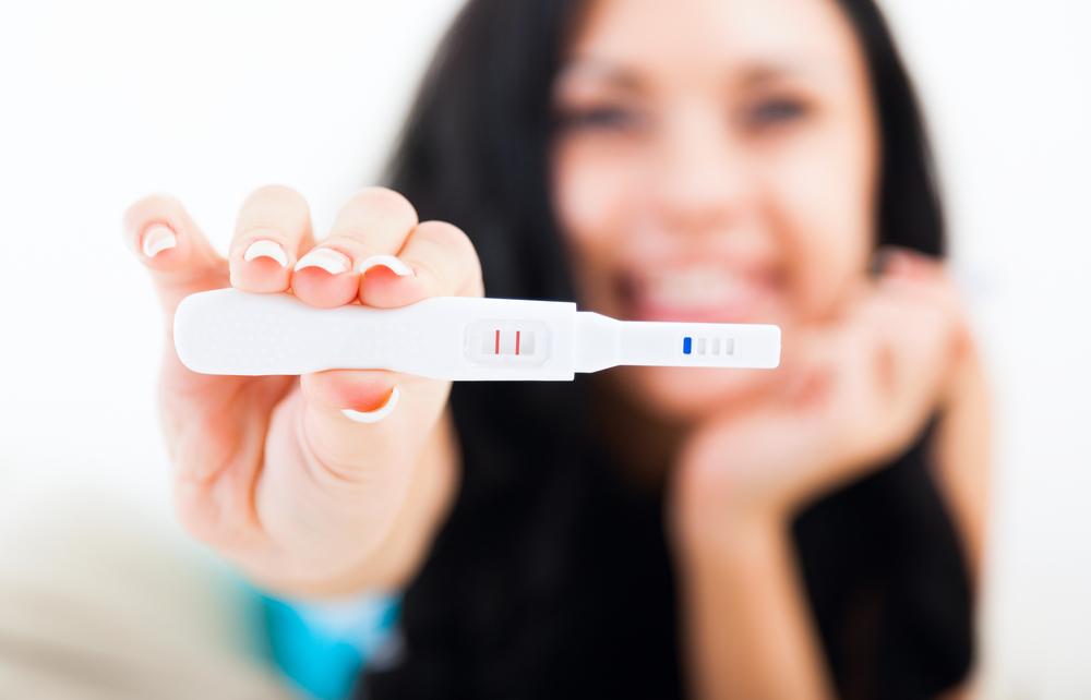 Image result for happy face with pregnancy test 2 lines
