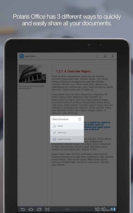 Polaris Office + PDF - screenshot