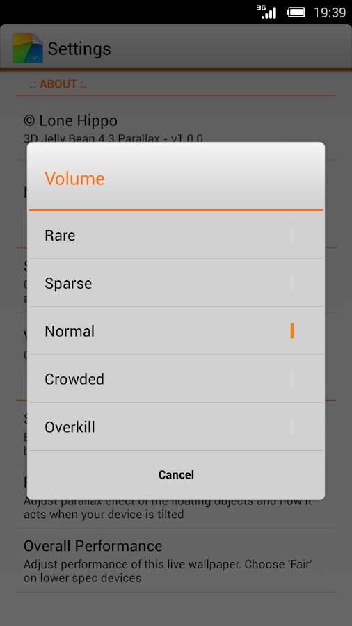 Jelly Bean 4.3 Parallax LWP - screenshot