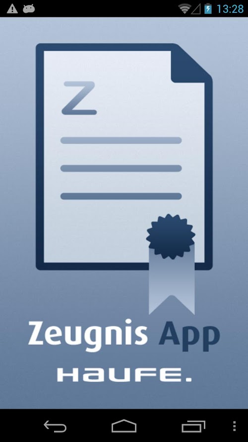 Android application Zeugnis screenshort