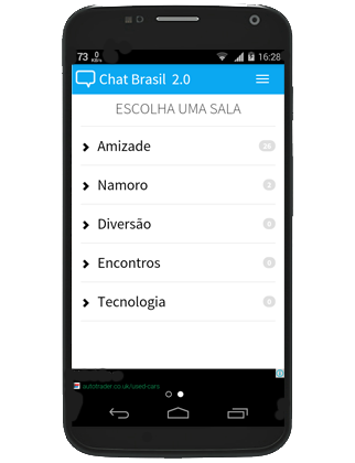 Novo Chat Brasil - Bate Papo Screen 1
