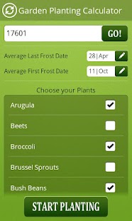 Garden Planting Calculator - screenshot thumbnail