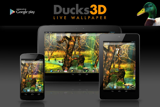 【免費個人化App】Ducks 3D Live Wallpaper FREE-APP點子