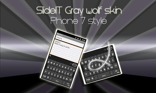 How to install SlideIT Gray Wolf Skin 4.0 mod apk for pc
