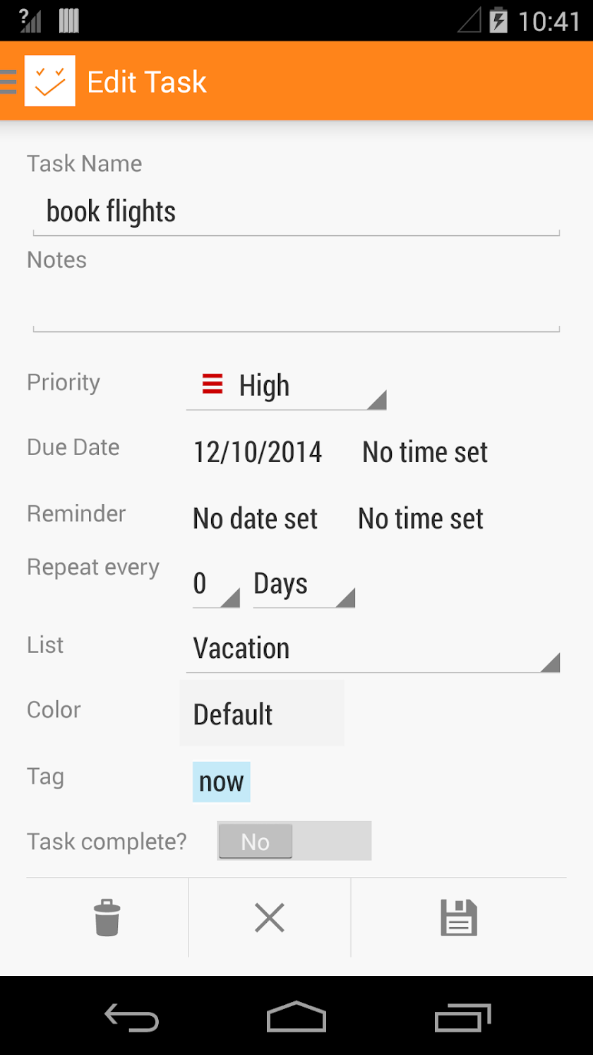 Task Lists Zuo - To Do Screen 3