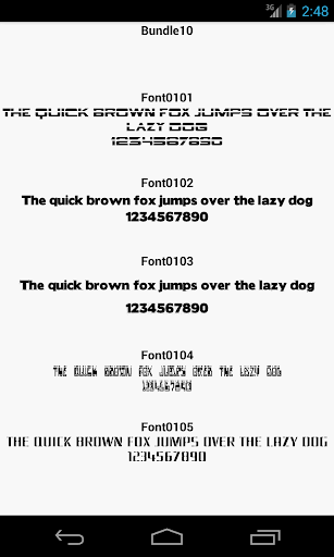 Fonts for FlipFont 10