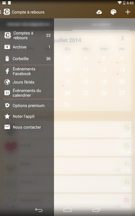 Compte rebours countdown widget applications android sur google play