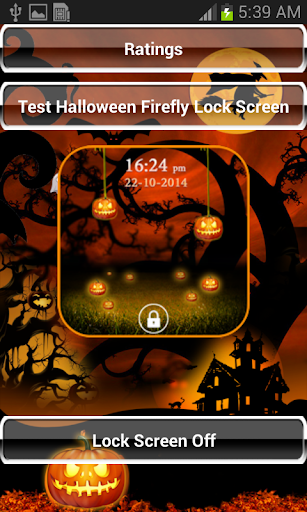 Halloween Firefly Lock Screen