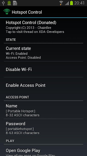 Hotspot Control