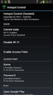 Hotspot Control