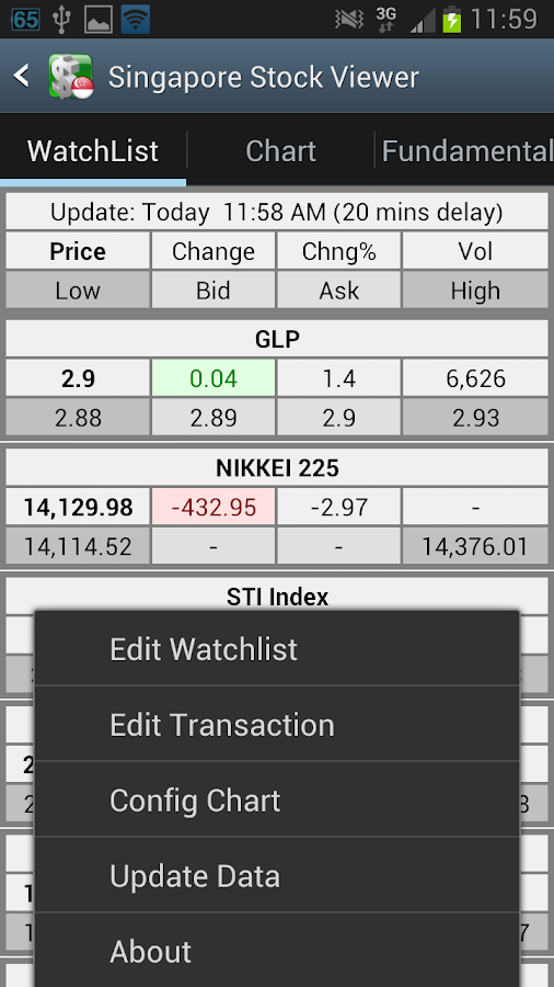 Singapore Stock Viewer Android Apps on Google Play