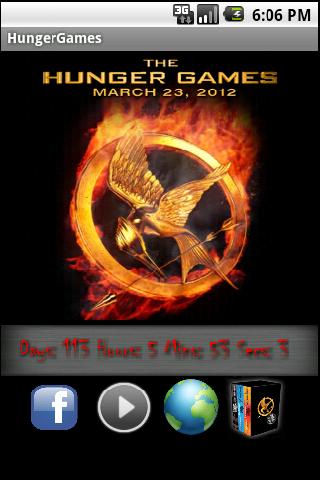 The Hunger Games Countdown Android app Screenshot 1