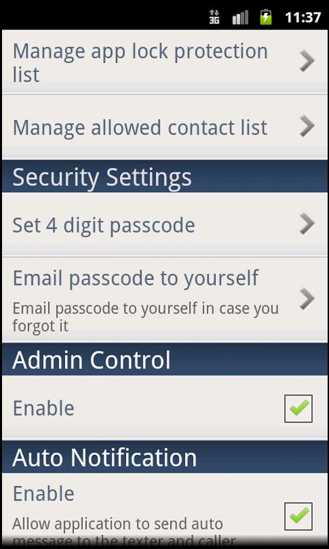 D-TAD (Dont Text And Drive) Screen 3