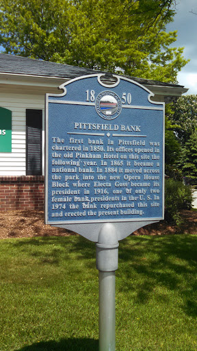 Pittsfield's First Bank