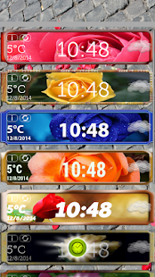 Lastest Rose Clock Weather Widget APK for Android