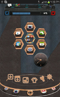 Next Launcher Leather 3D Theme - screenshot thumbnail
