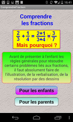 Comprendre les fractions