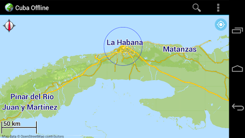 Android application Offline Map Cuba screenshort