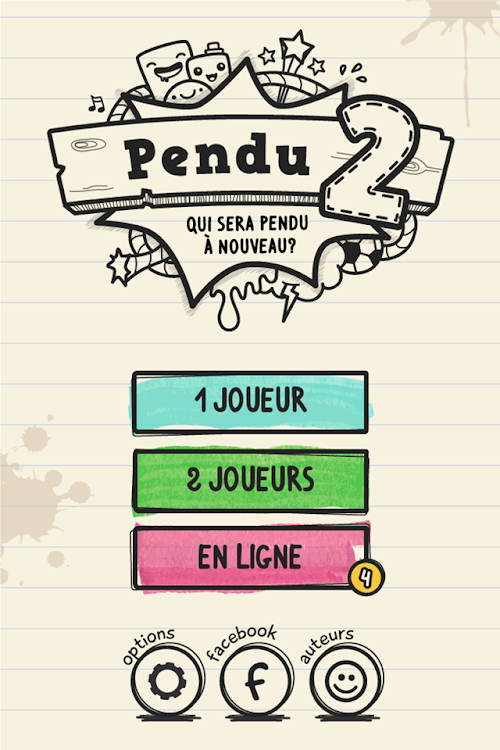 Android application Pendu 2: en Ligne screenshort