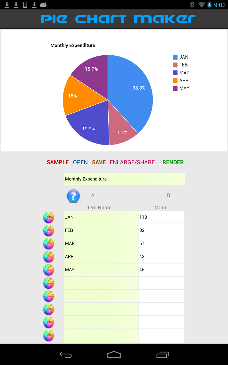 Pie Chart Maker Screen 3
