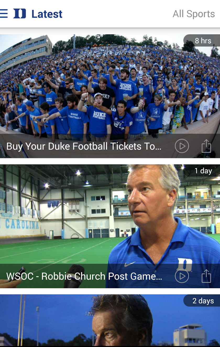 GoDuke Screen 2