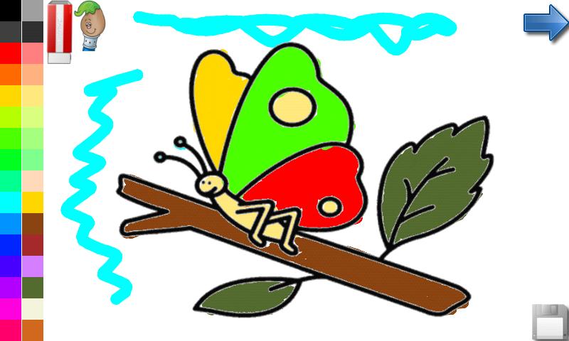 Coloring Book: Butterfly! Screen 3