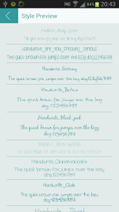 Handwrite font for Flipfont