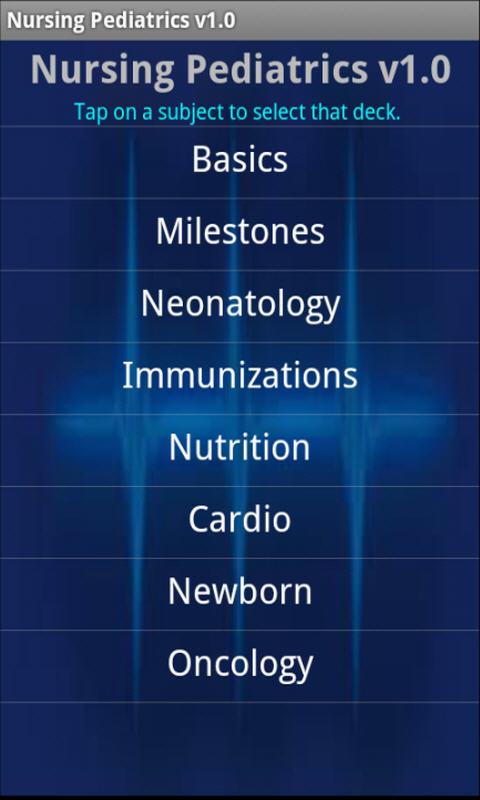 Android application Nursing Pediatrics screenshort