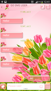 GO SMS Tulips Screenshots 2