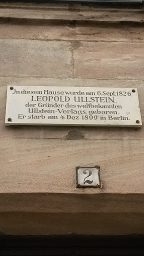 Geburtshaus Leopold Ullstein