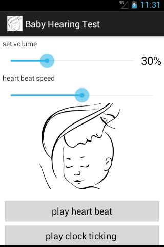 Baby hearing test