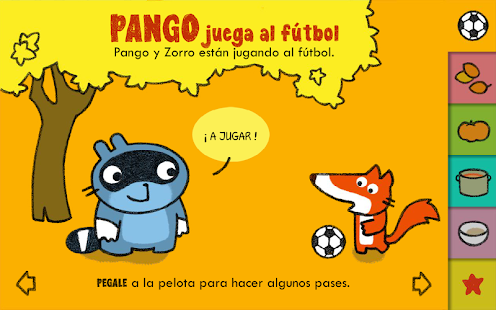 Captura de pantalla de la aplicacion Android Pango plays soccer