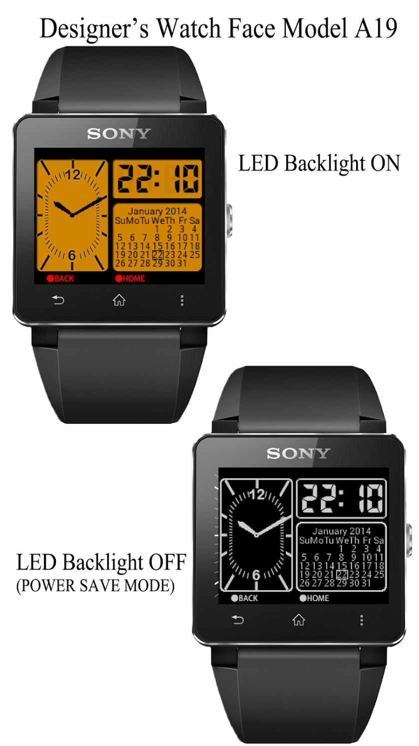 A19 WatchFace for SmartWatch2 Screen 3
