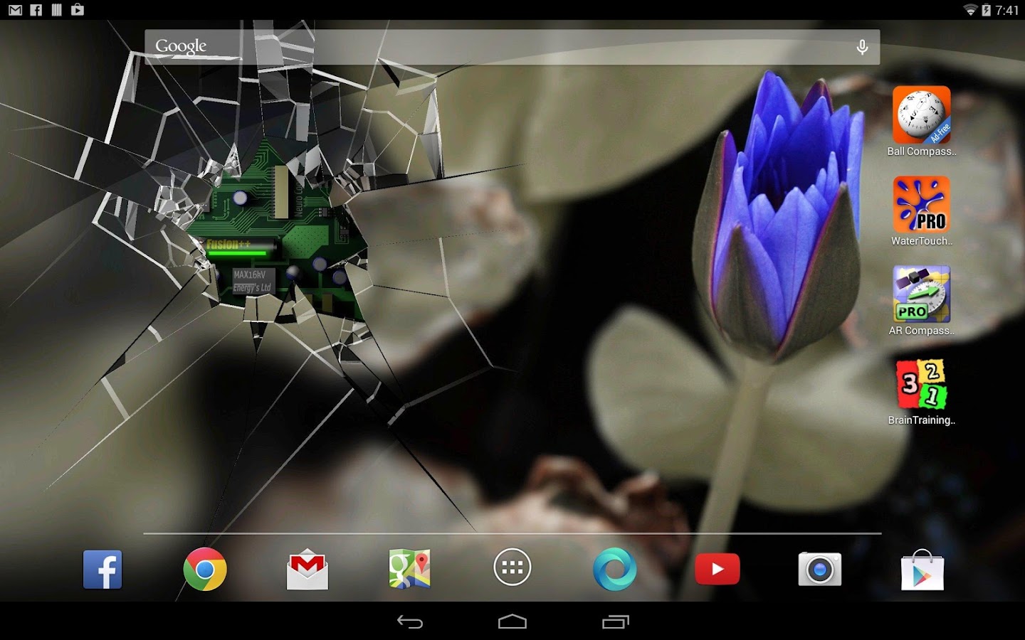 Cracked Screen Gyro 3D PRO Parallax Wallpaper HD Android Apps On
