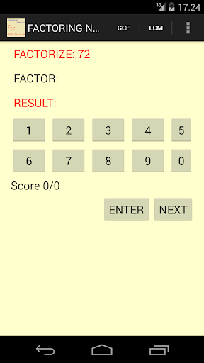 【免費教育App】FACTORING NUMBERS-APP點子