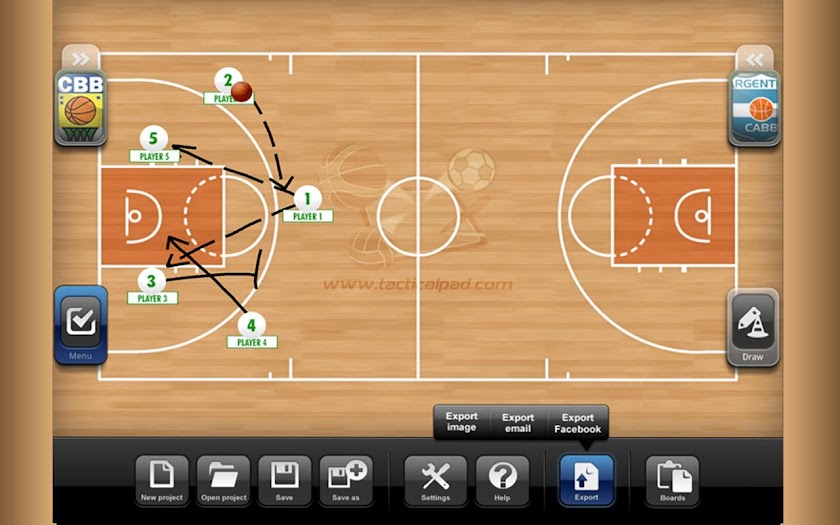 TacticalPad Basketball Pro Screen 2