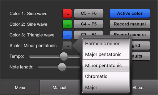 Color Sounds: Generative music