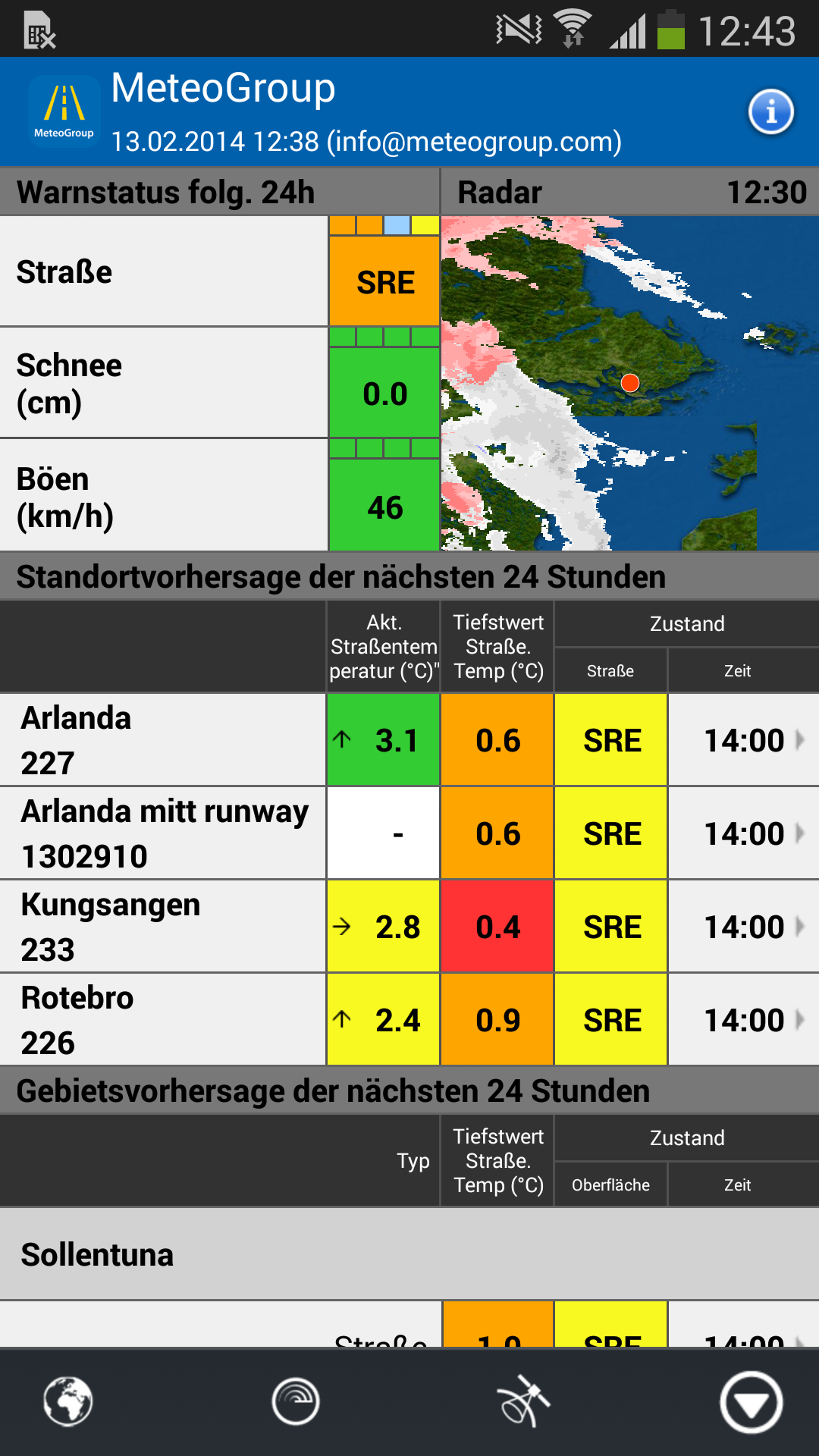 Android application RoadMaster screenshort