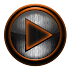 Poweramp skin STEEL I. ORANGE3.21 (Paid)