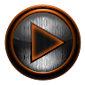 Poweramp skin STEEL I. ORANGE Application icon