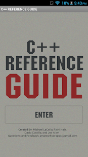 C++ Reference Guide